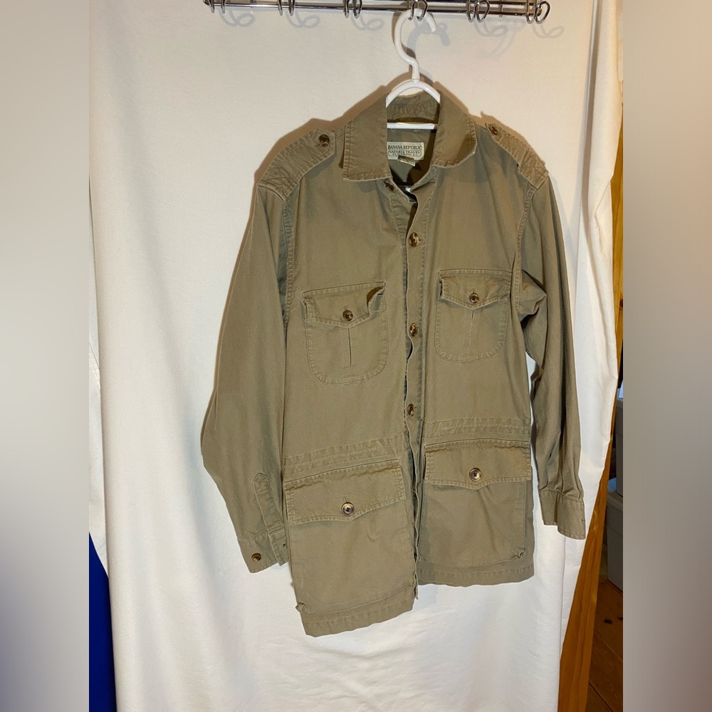 Banana Republic safari & travel coat, size small